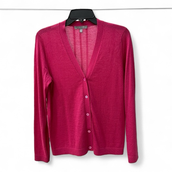 NEIMAN MARCUS The Cashmere Collection Pink Cardigan/Matching Tank Top Small EUC - Picture 2 of 6